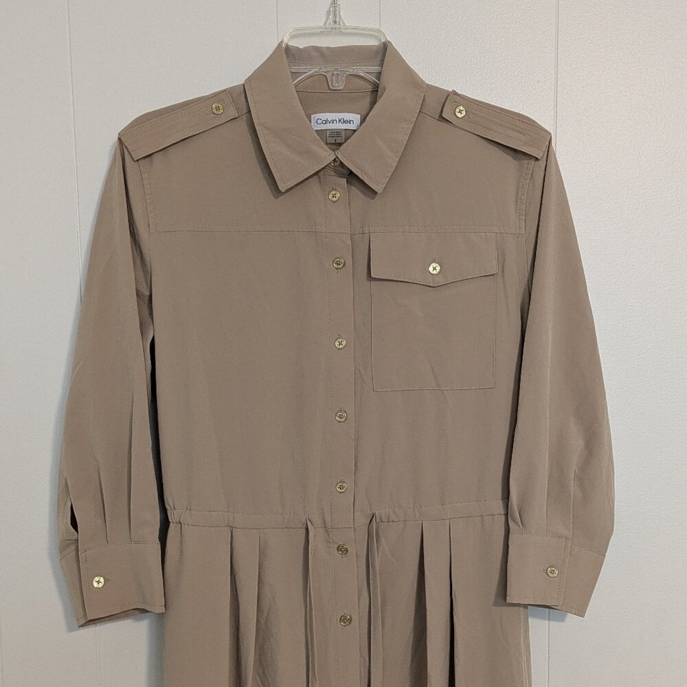 Calvin Klein Button Down Dress - NWOT - Picture 3 of 11
